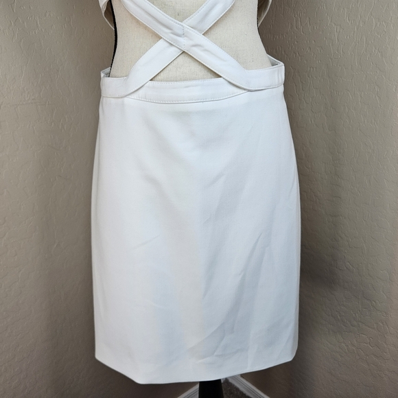 Likely Womens Isadora White Mini Dress Sz 10 Crossfront Cut-out Hip Clubbing Fun - Picture 5 of 14